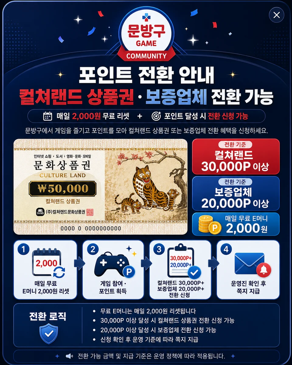 포인트 전환 안내